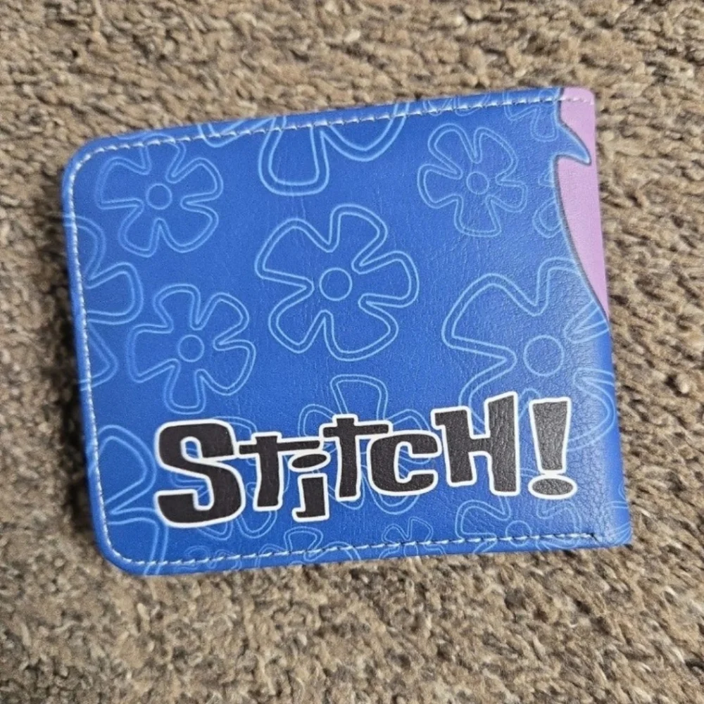 New lilo and stitch Disney anime manga leather wallet